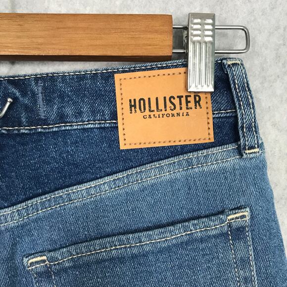 Hollister Jeans Size 1R Mom Patchwork Baggy Loose Colorblock Grunge W25xL27 - Picture 9 of 12